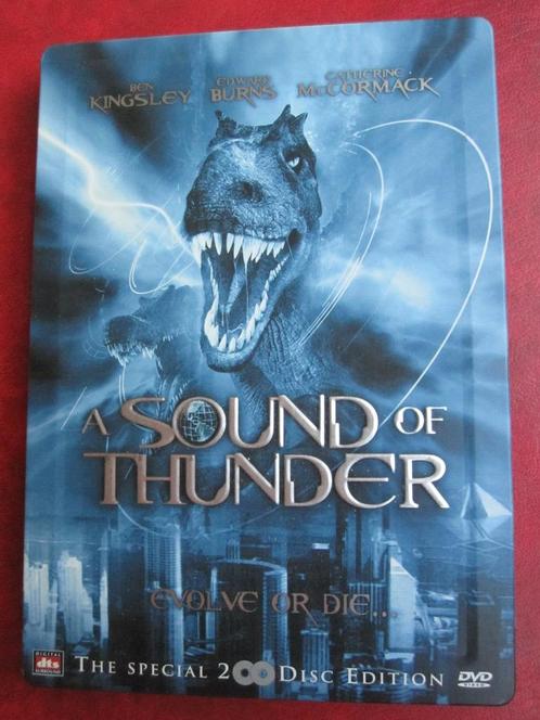 A Sound of Thunder (2005) 2 disc steelbook, Cd's en Dvd's, Dvd's | Actie, Zo goed als nieuw, Actie, Boxset, Vanaf 16 jaar, Ophalen of Verzenden