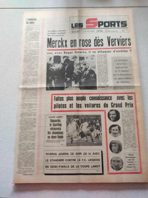 Cyclisme Journaux Les Sports Giro 1973 - Eddy Merckx, Sports & Fitness, Cyclisme, Utilisé, Enlèvement ou Envoi