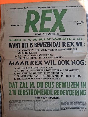 REX Flanders Degrelle, Enlèvement ou Envoi