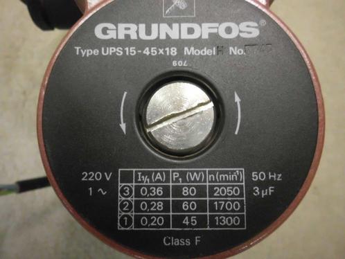 Circulatiepomp GRUNDFOS, Bricolage & Construction, Chauffage & Radiateurs, Utilisé, Autres types, Moins de 200 watts, Moins de 30 cm