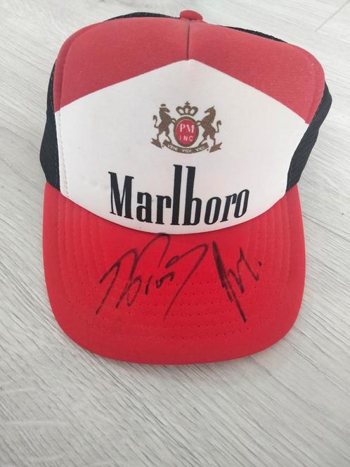 Casquette Marlboro signée par A.Prost etG.Berger.F1 Spa 1987, Collections, Marques automobiles, Motos & Formules 1