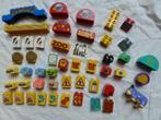 Duplo losse blokken met print of sticker, ook vintage !, Ophalen of Verzenden, Gebruikt, Losse stenen, Duplo