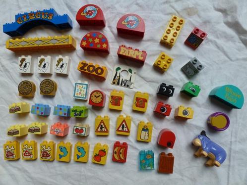 Duplo losse blokken met print of sticker, ook vintage !, Kinderen en Baby's, Speelgoed | Duplo en Lego, Gebruikt, Duplo, Losse stenen