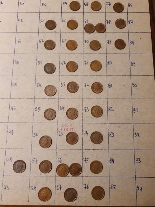 1 centen van Nederland van 1948 tot 1979 zie beschrijving, Postzegels en Munten, Munten | Nederland, Setje, 1 cent, Koningin Juliana