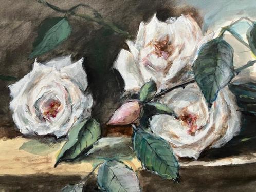 Aquarelle F. Mortelmans, Antiek en Kunst, Kunst | Schilderijen | Klassiek, Ophalen of Verzenden