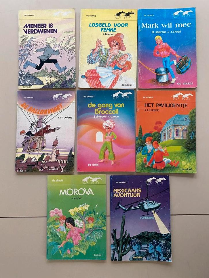 🍄. 8 leesboekjes “ de Okapi’s “ / 4 € voor 8 boekjes, Boeken, Kinderboeken | Jeugd | onder 10 jaar, Gelezen, Ophalen of Verzenden