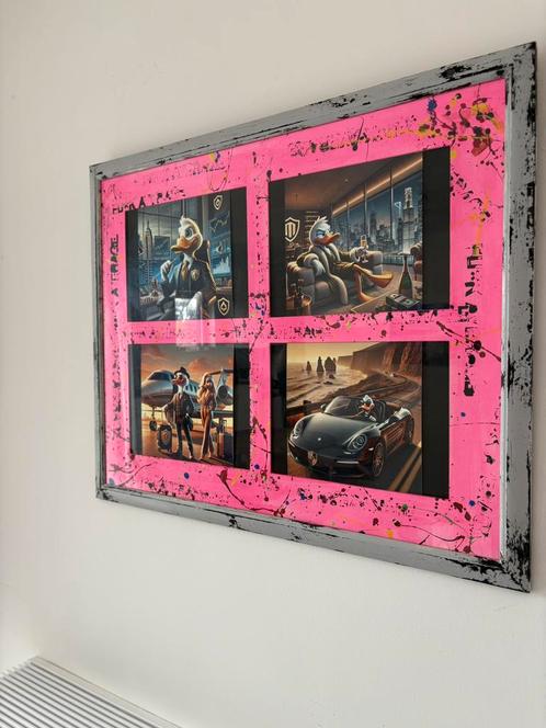 Street Art schilderij – Duck Business Life (pop-art stijl), Huis en Inrichting, Woonaccessoires | Schilderijen, Tekeningen en Foto's