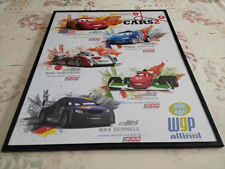 Grote kader ^Cars^ Disney en Gratis  Puzzel klok ^Cars^, Verzamelen, Disney, Zo goed als nieuw, Ophalen