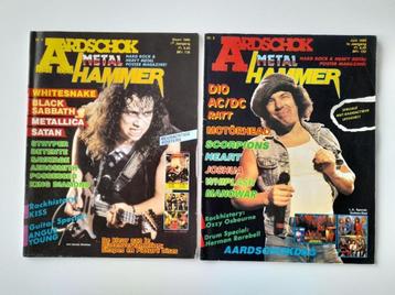 Aardschok Metalhammer 1986 nrs 3 en 6 beschikbaar voor biedingen