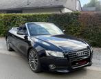 MAGNIFIQUE AUDI A5 CABRIOLET /2TDI/CLIM/GARANTIE, Auto's, Audi, Bluetooth, Zwart, Cabriolet, Blauw