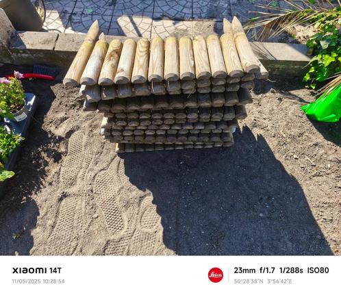 Bordures pin imprégnée FSC - 13pc vendu ensemble, Tuin en Terras, Tuinhekken en Hekwerk, Zo goed als nieuw, Sierhekwerk, Hout