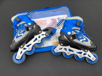 Blauwe inline skates, maatje 30-33, verstelbaar beschikbaar voor biedingen