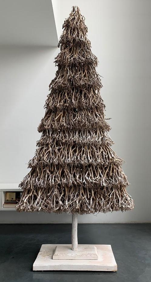 Kerstboom uit gewitte houten takken * 250 x 110 x 45 * UNIEK, Diversen, Kerst, Nieuw, Ophalen