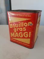 Metalen blik Maggi Bouiilon gras - brocante, vintage, retro, Ophalen of Verzenden