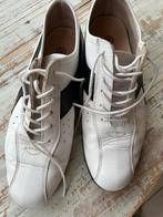 Wit/Zwart lederen sportschoenen, Ophalen of Verzenden, Zo goed als nieuw, Wit