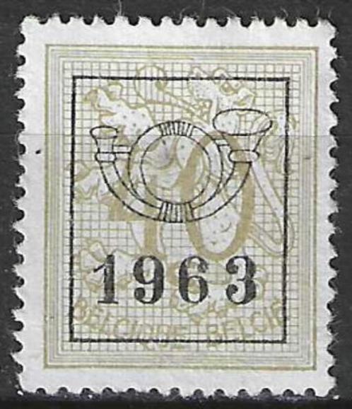 Belgie 1963 - OBP 742pre - Opdruk F - 40 c. (ZG), Postzegels en Munten, Postzegels | Europa | België, Postfris, Zonder gom, Verzenden