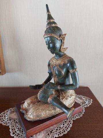 Bronzen beeld Bouddha Musicien beschikbaar voor biedingen