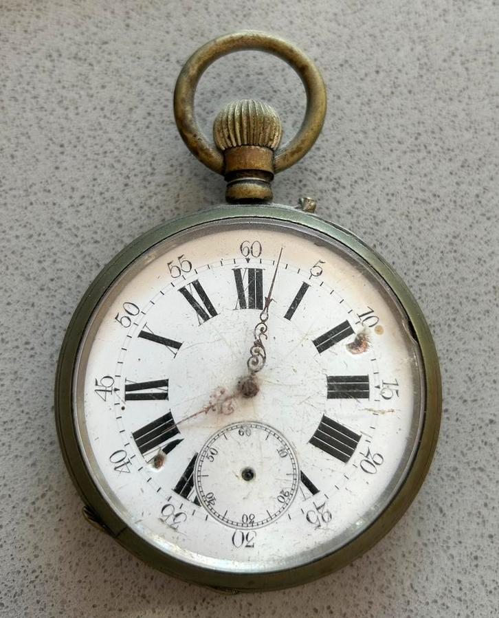 Antique pocket watch, Handtassen en Accessoires, Horloges | Antiek, Goud, Ophalen of Verzenden