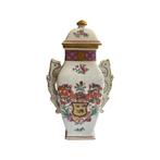 Deux Vases en Porcelaine de Paris avec Blason, Enlèvement ou Envoi