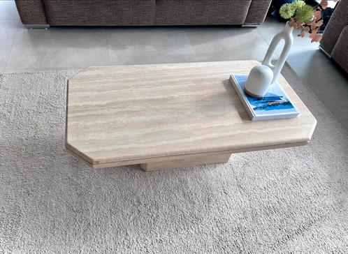Super mooie travertintafel te koop!, Huis en Inrichting, Tafels | Salontafels, Zo goed als nieuw, Rechthoekig, Ophalen