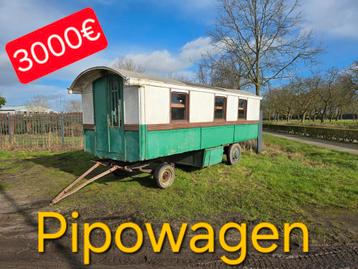 Pipowagen woonwagen tiny house roulotte circus kermis bouw  beschikbaar voor biedingen