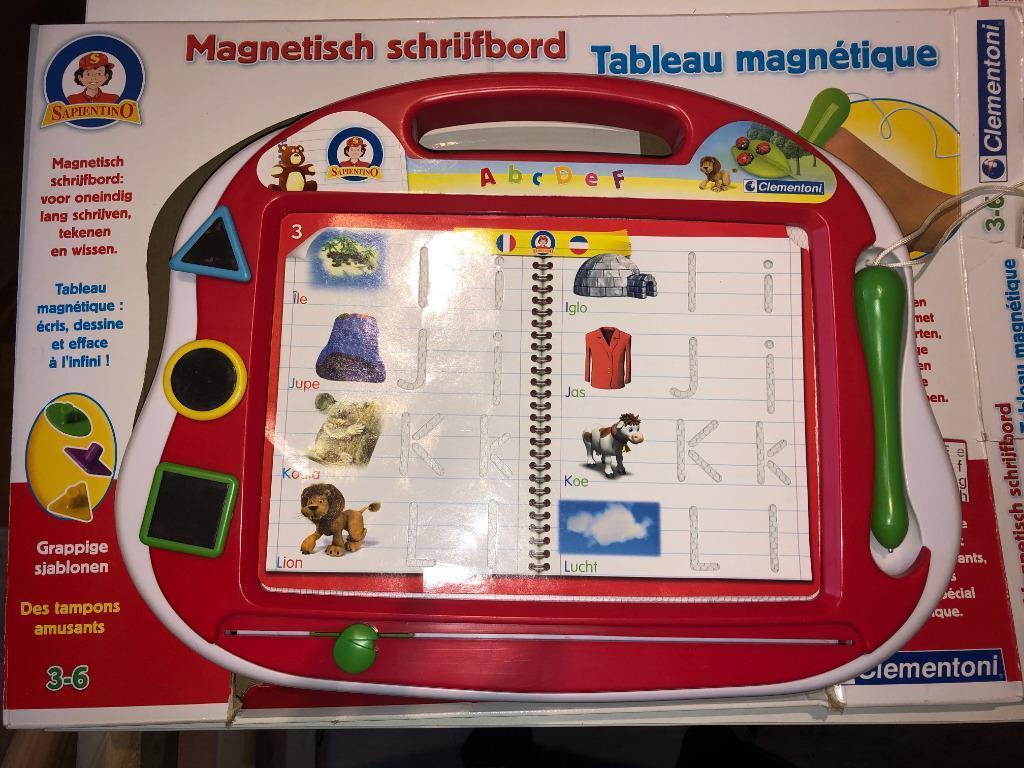 Magnetisch schrijfbord Clementoni, Ophalen of Verzenden, Zo goed als nieuw, Ontdekken, Met licht