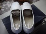 Witte leren loafers, Schoenen met lage hakken, Wit, WERLY, Nieuw