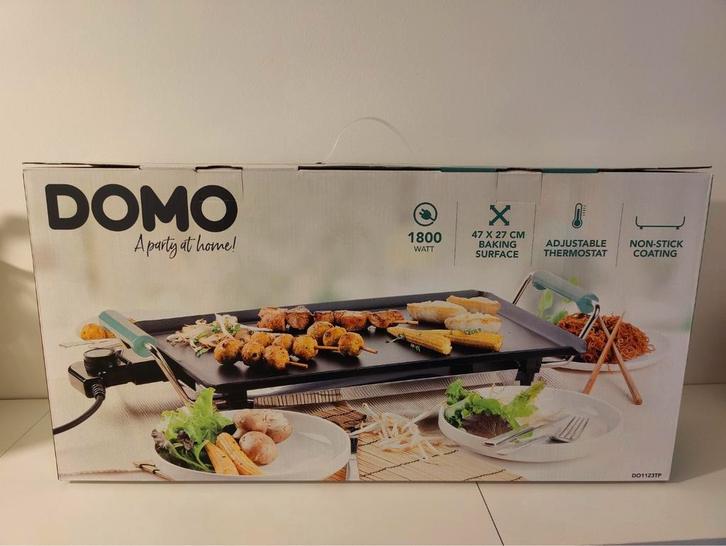 DOMO Plancha - 47 cm - 1800 W - Neuf dans son emballage !, Electroménager, Plaques de gril, Neuf, Enlèvement ou Envoi