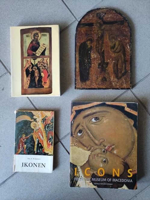 PRIJS OTK : Ikoon + 3 ikonen boeken, Antiek en Kunst, Kunst | Niet-Westerse kunst, Ophalen of Verzenden