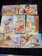 7 oude humorkaarten uit de jaren 60/70, Ophalen of Verzenden, 1960 tot 1980, Ongelopen, Overige thema's