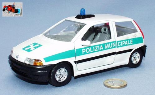 Bburago 1/24 : Fiat Punto Polizia Municipale, Hobby en Vrije tijd, Modelauto's | 1:24, Nieuw, Auto, Burago, Verzenden