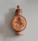 Houten parfumflesje (leeg)(meegebracht uit Bulgarije in '82), Verzamelen, Parfumverzamelingen, Ophalen of Verzenden, Parfumfles