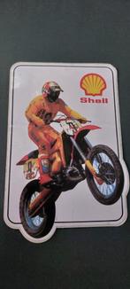 Sticker autocollant Motocross Shell vintage, Verzamelen, Ophalen of Verzenden, Gebruikt