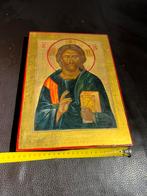 antiek Russisch-orthodox icoon. Jezus, Ophalen of Verzenden, Gebruikt