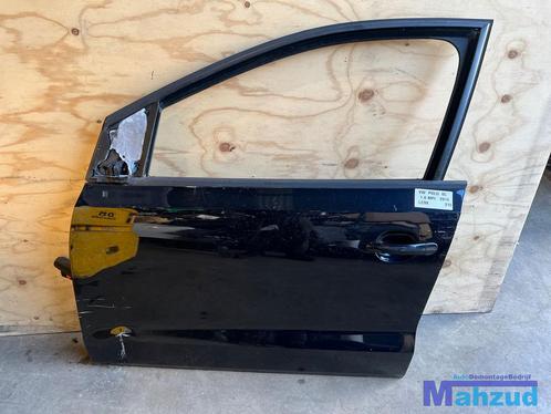 VW POLO 6C 6R Zwart LC9X Links voor deur portier 2009-2016, Auto-onderdelen, Carrosserie, Deur, Volkswagen, Gebruikt, Ophalen of Verzenden