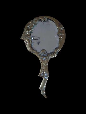 Miroir à main Pierrot en bronze de 22 cm, Enlèvement