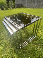 Tables gigognes - Vintage - Or, Comme neuf, Verre