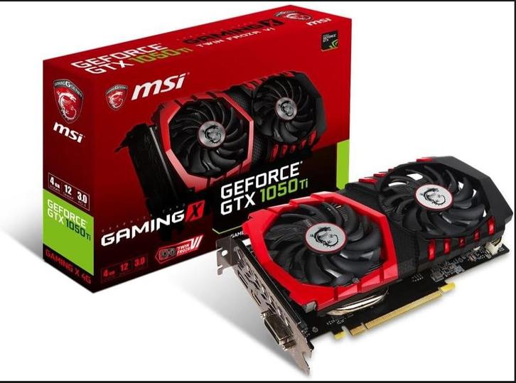 GeForce GTX 1050 TI gaming 4g avec boite, Computers en Software, Desktop Pc's, Zo goed als nieuw, 4 GB, Gaming, Ophalen
