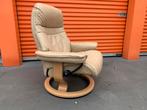 Nette Stressless Sunrise relaxfauteuil - Maat L, Huis en Inrichting, Ophalen of Verzenden, Leer