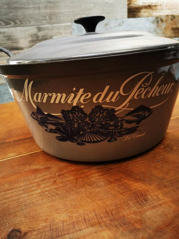 Le creuset marmite du pecheur 33cm, Huis en Inrichting, Keuken | Potten en Pannen, Gebruikt, Ophalen of Verzenden