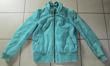 PEPE JEANS vest blouson in leder - maat L beschikbaar voor biedingen