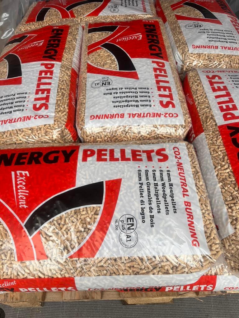 Witte pelletkorrels. Energy pelletkorrels, Jardin & Terrasse, Bois de chauffage, Enlèvement ou Envoi