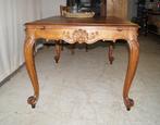 Lourde table à manger liégeoise antique en chêne L 144cm L 9, Enlèvement