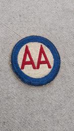 US WWII Anti Aircraft patch whiteback, Verzamelen, Ophalen of Verzenden, Landmacht, Embleem of Badge