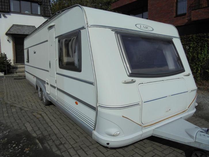 LMC Favorit CR25,3/2007, 7 slp/vast+stapelbed+rondzit,airco, Caravans en Kamperen, Caravans, Particulier, meer dan 6, 1500 - 2000 kg