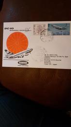 timbre belge enveloppe 1er jour sabena dc10 douglas 1974, Luchtvaart, Met envelop, Ophalen of Verzenden, Gestempeld
