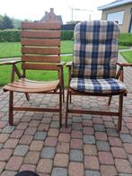 Tuinstoelen 4 stuks, Tuin en Terras, Ophalen, Gebruikt, Hout