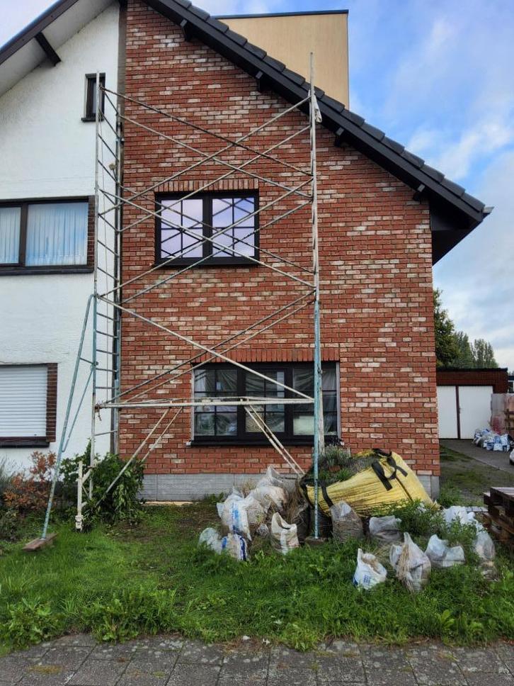 stalen rolsteiger, Doe-het-zelf en Bouw, Steigers, Gebruikt, Rolsteiger of Kamersteiger, 5 meter of hoger, Ophalen