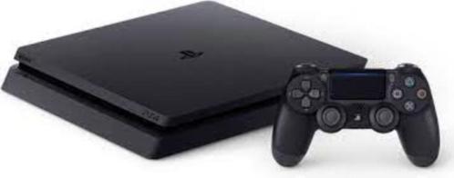 Playstation 4 Slim 1TB, Games en Spelcomputers, Spelcomputers | Sony PlayStation 4, Zo goed als nieuw, Slim, 1 TB, Met 2 controllers