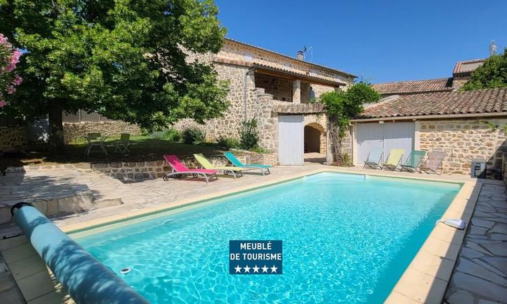 MAGNANARIE DE MONTREAL (Ardèche) - 7 kamers - 14 personen, Vakantie, Vakantiehuizen | Frankrijk, Ardèche of Auvergne, Landhuis of Villa